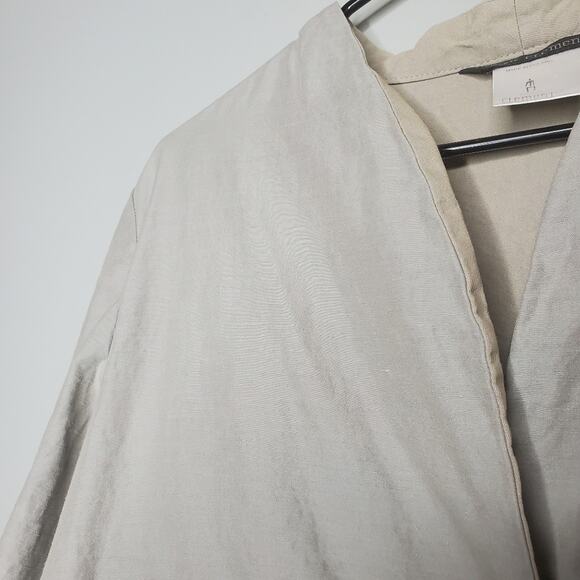 ELEMENTE CLEMENTE TAN JACKET BLAZER LINEN COTTON BLEND SIZE 1 / SMALL - Picture 10 of 13